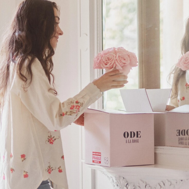 Delivery of preserved forever roses in USA